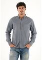 Tennis Camisa Oxford Manga Larga Azul Para Hombre de Tennis