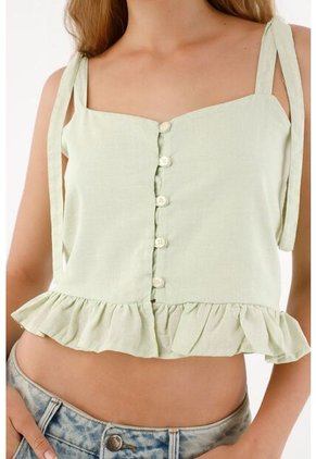 Tennis Camisa Tipo Crop Para Mujer