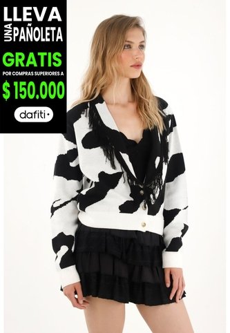 Tennis Buzo De Animal Print Con Flecos Para Mujer Tennis