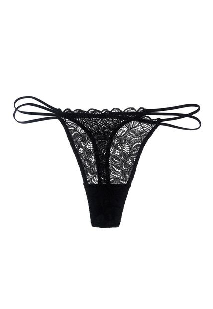Panty Negro Tipo Tanga Para Mujer