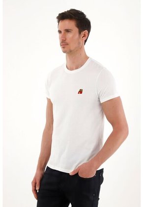 Tennis Camiseta De Manga Corta Blanca Para Hombre