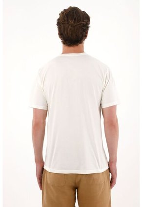 Tennis Camiseta Con Bolsillo De Parche Crudo Para Hombre
