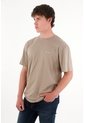 Tennis Camiseta Básica Estampada En Espalda Café Para Hombre de Tennis