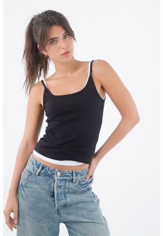 Tennis Camiseta Tipo Esqueleto En Tejido Liviano Negra Para Mujer Tennis