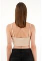 Camiseta Crudo En Rib Tipo Crop Para Mujer de Tennis