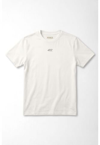 Tennis Camiseta Fit Recto Con Mini Tigre En Algodón Blanco Para Mujer Tennis