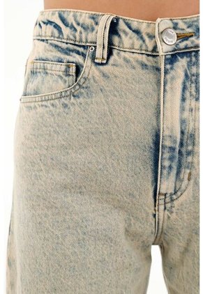 Tennis Jean Azul De Tiro Alto Para Mujer