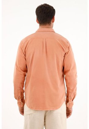Tennis Camisa Naranja Manga Larga Para Hombre