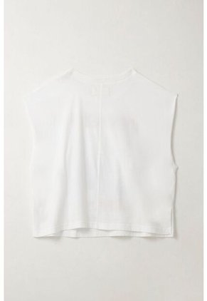 Tennis Camiseta Oversize Manga Sisa Blanca Para Mujer