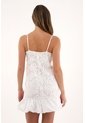 Tennis Vestido Corto Con Ruedo Englobado Crudo Para Mujer de Tennis