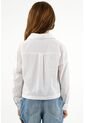 Camisa Blanca Con Cuello Clásico Para Niña de Tennis