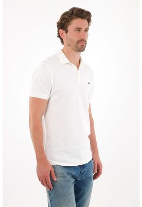 Tennis Polo En Tela Piqué Licra Crudo Para Hombre
