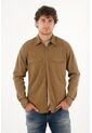 Tennis Camisa En Dril Con Bolsillos Verde Para Hombre de Tennis