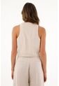 Tennis Chaleco En 100% Lino Crudo Para Mujer de Tennis