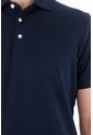 Polo Con Raqueta Bordada Azul Para Hombre de Tennis