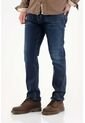 Tennis Jean Nudy Con Efecto Resinado Azul Para Hombre de Tennis