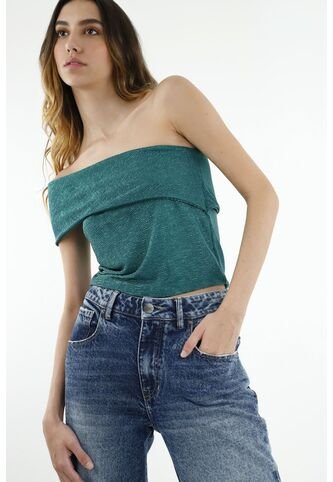 Tennis Camisa Cuello Bandeja Verde Para Mujer Tennis