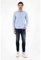 Tennis Camisa Azul Manga Larga Para Hombre de Tennis
