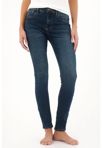 Tennis Jean Super Slim Azul Para Mujer