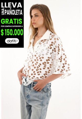 Tennis Camisa Color Crudo Tejida Para Mujer Tennis