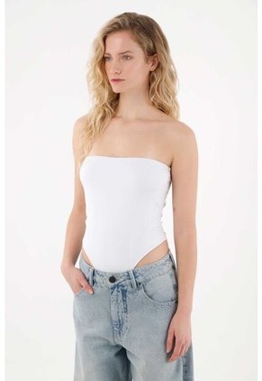 Tennis Body Strapless Blanco Para Mujer