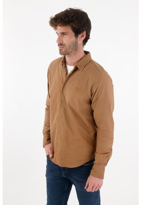 Tennis Camisa Clásica Manga Larga Crudo Para Hombre