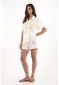 Tennis Camisa Crop Con Detalles De Encaje Crudo Para Mujer de Tennis