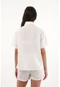 Tennis Camisa Crop Con Detalles De Encaje Crudo Para Mujer de Tennis