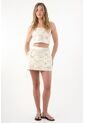Tennis Camisa Crop En Ojalillo Crudo Para Mujer de Tennis