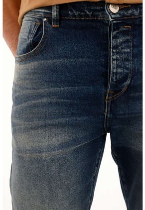 Tennis Jean Skinny De Tiro Medio Azul Para Hombre