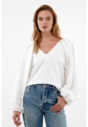 Tennis Buzo De Silueta Amplia Crudo Para Mujer Tennis