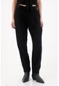 Tennis Pantalón De Tela Fluida Semi Ajustada Negro Para Mujer de Tennis