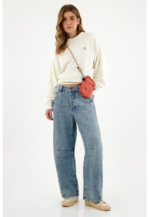 Buzo Unisex Crudo Con Estampado En Espalda