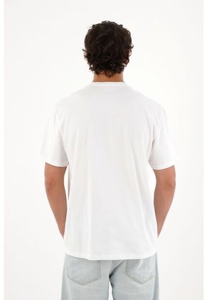 Tennis Camiseta Jersey Con Mini Aplique Blanca Para Hombre