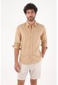 Tennis Camisa Para Hombre En Lino Arena Fit Regular Y Fresca de Tennis