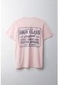 Camiseta Manga Corta Estampada Rosada Para Hombre de Tennis