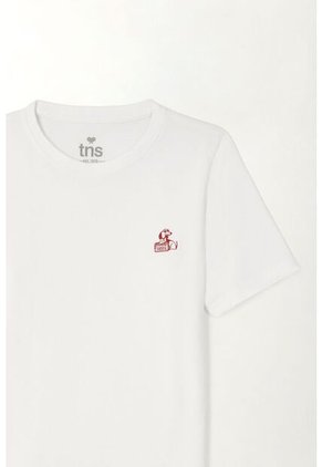 Camiseta Manga Corta Blanca Para Niño