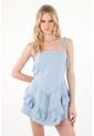 Tennis Vestido Corto Tipo Corsé Azul Para Mujer de Tennis