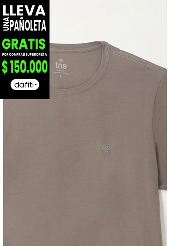 Tennis Camiseta Cuello Redondo Gris Para Hombre Tennis