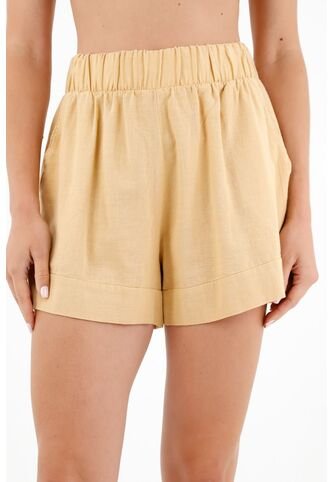 Tennis Bermuda Café Con Pretina Elástica Para Mujer Tennis