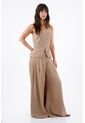 Tennis Top Strapless Para Mujer En Tejido Suave Beige Entallado Con Botones Asimétricos de Tennis