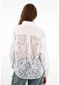 Tennis Camisa Amplia Con Encaje Crudo Para Mujer de Tennis