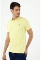 Camiseta Tipo Polo De Hombre, Silueta Confort Manga Corta, De Algodón Lycra, Color Amarillo Claro de Tennis