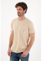 Tennis Camiseta Básica Con Bolsillo Y Estampado Café Para Hombre de Tennis