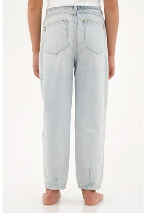 Jean Para Nina Tennis, Jeans Moda Plano Pesado Cintura Resortada