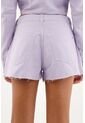 Short Morado Con Ruedo Al Corte Para Mujer de Tennis