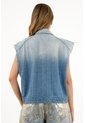 Tennis Chaleco Azul Con Apliques Brillantes Para Mujer de Tennis