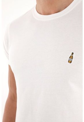 Tennis Camiseta Básica De Manga Corta Blanca Para Hombre