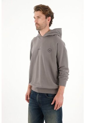 Tennis Buzo Con Capucha Gris Para Hombre