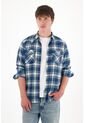 Tennis Camisa Manga Larga Con Diseño A Cuadros Para Hombre de Tennis